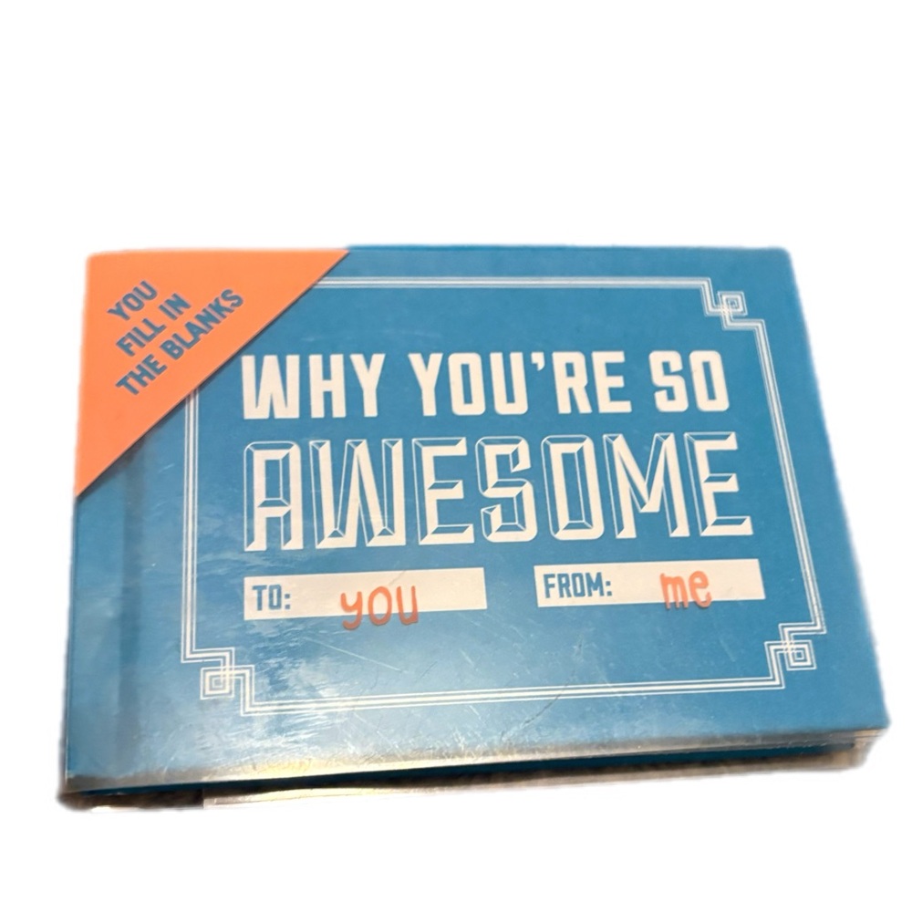 Blue 'Why‎ You're So Awesome' Book-new